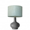 1745 -  Small lamp and Linen style shade (43cm height)