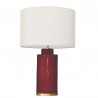 1728 - Small lamp and Saco style shade with a golden base (61 cm height)