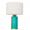 1728 - Small lamp and Saco style shade with a golden base (61 cm height)