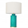 1728 - Small lamp and Saco style shade with a golden base (61 cm height)