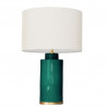 1728 - Small lamp and Saco style shade with a golden base (61 cm height)