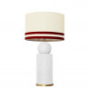 1838 - Lamp and Linen Svel Toasted Shade, velvet, gold base (67cm height).