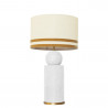 1838 - Lamp and Linen Svel Toasted Shade, velvet, gold base (67cm height).