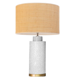 1727 - Lamp and Rafia Shade (Altura 67cm)