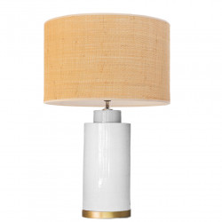 1728 - Lamp and Rafia Shade (Altura 61cm)