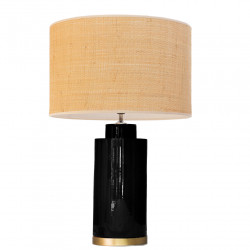 1728 - Lamp and Rafia Shade (Altura 61cm)