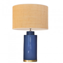 1728 - Lamp and Rafia Shade (Altura 61cm)