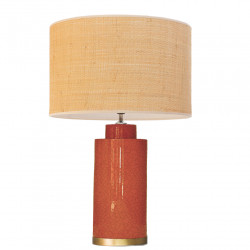 1728 - Lamp and Rafia Shade (Altura 61cm)