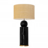 1837 - Lamp and Rafia Shade (Altura 77 cm)