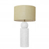 1837 - Lamp and Linen Shade (75cm height) .