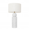 1837 - Lamp and Linen Shade (75cm height) .