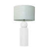 1837 - Lamp and Linen Shade (75cm height) .