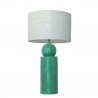 1837 - Lamp and Linen Shade (75cm height) .