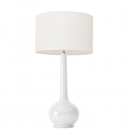 1778 - Large lamp and linen style shade (92cm height)