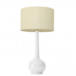 1778 - Large lamp and linen style shade (92cm height)