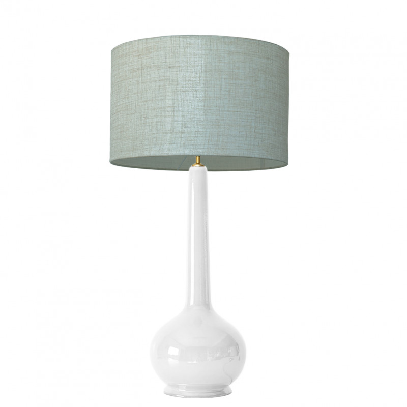 1778 - Large lamp and linen style shade (92cm height)