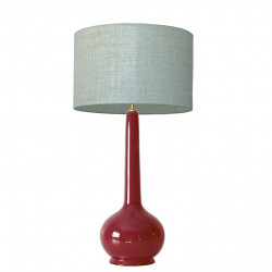 1778 - Large lamp and linen style shade (92cm height)