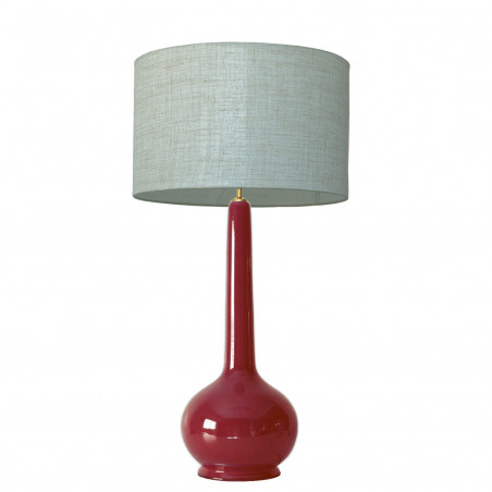 1778 - Large lamp and linen style shade (92cm height)