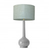 1778 - Large lamp and linen style shade (92cm height)