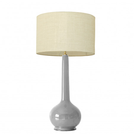 1778 - Large lamp and linen style shade (92cm height)