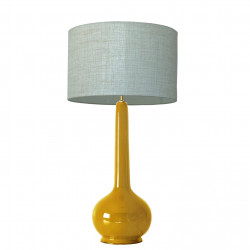 1778 - Large lamp and linen style shade (92cm height)