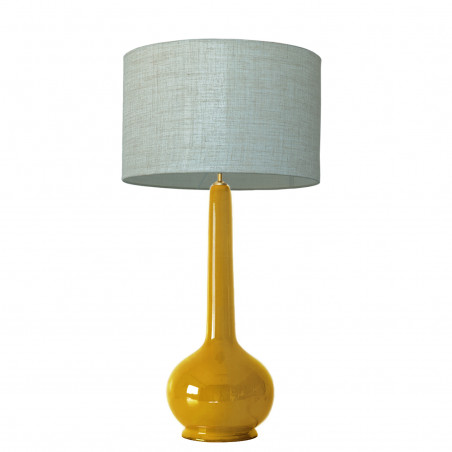 1778 - Large lamp and linen style shade (92cm height)