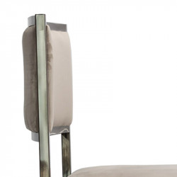 KEMPTON Dining room chair - Polished Iron