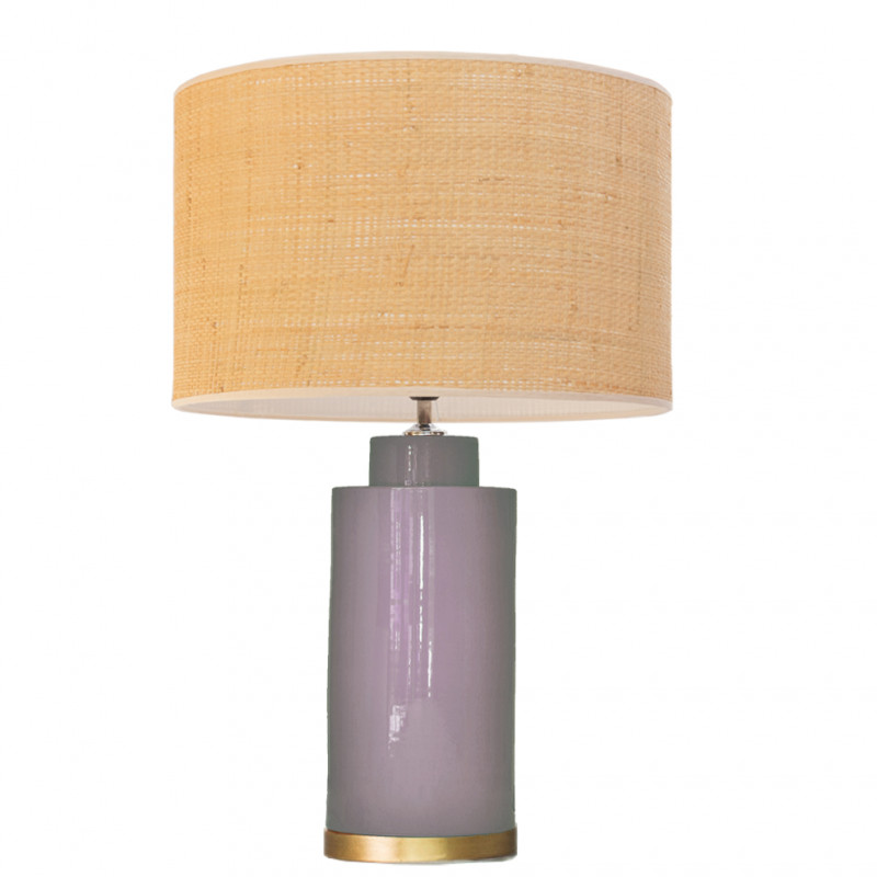 1728 - Lamp and Rafia Shade (Altura 61cm)