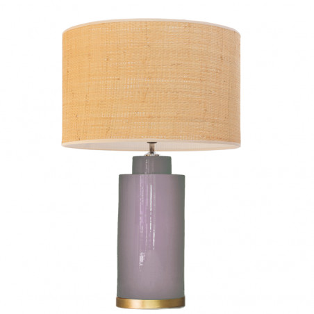 1728 - Lamp and Rafia Shade (Altura 61cm)