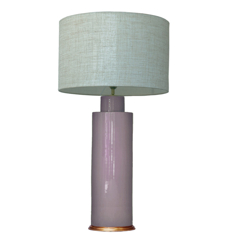 1725 - Large lamp and Linen Shade (80cm height)