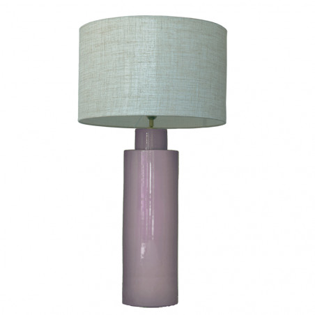 1725 - Large lamp and Linen Shade (78cm height)