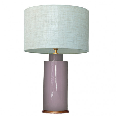 1727 - Lamp and Linen Shade (67cm height)