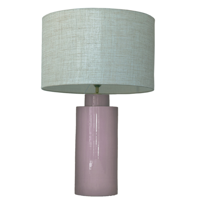 1727 - Lamp and Linen Shade (65cm height) No base.