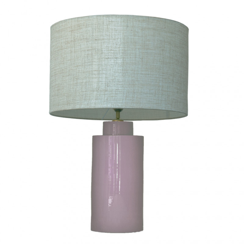 1728 - Small lamp and Linen style shade (59cm height)