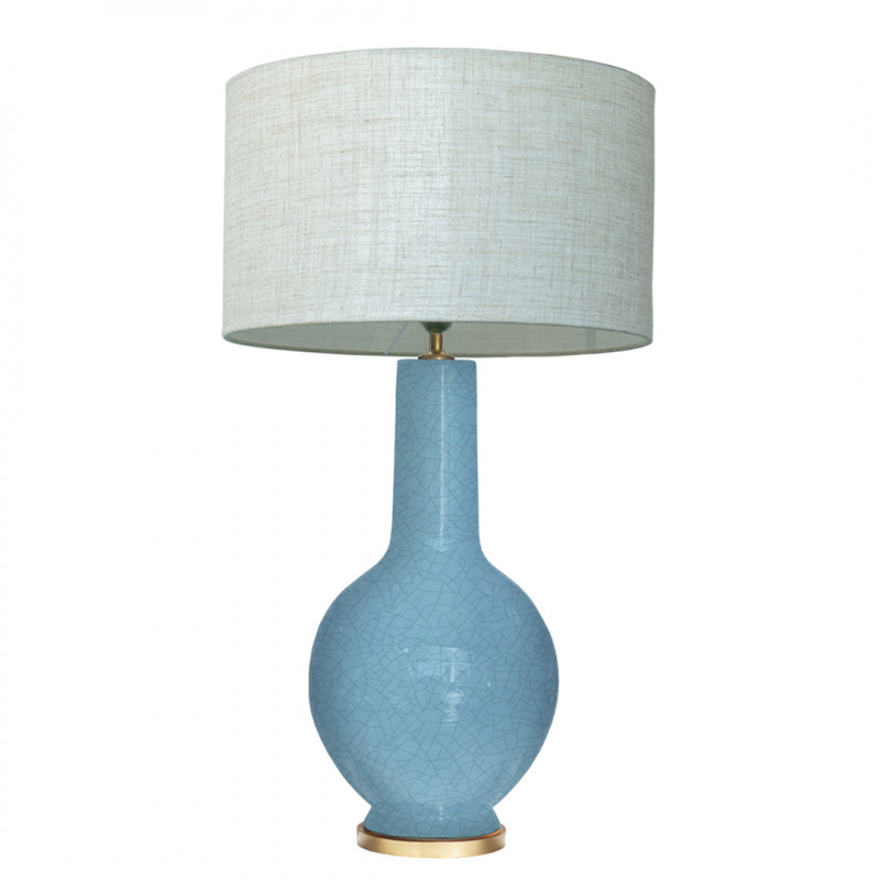 1764 - Lamp and Linen Shade (75cm height)