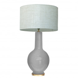 1764 - Lamp and Linen Shade (75cm height)