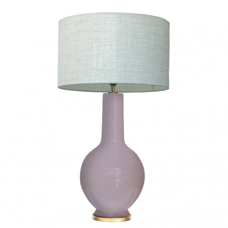 1764 - Lamp and Linen Shade (75cm height)