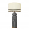 1837 - Lamp and Linen Svel Toasted Shade, velvet, gold base (77cm height).