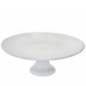 Pearl cake platter with base 33