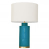 1727 - Lamp and Sack Shade (67cm height) Gold base flat design.