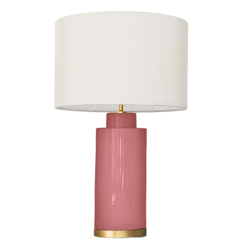 1727 - Lamp and Sack Shade (67cm height) Gold base flat design.