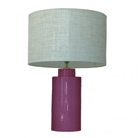 1728 - Small lamp and Linen style shade (59cm height)