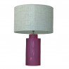 1728 - Small lamp and Linen style shade (59cm height)