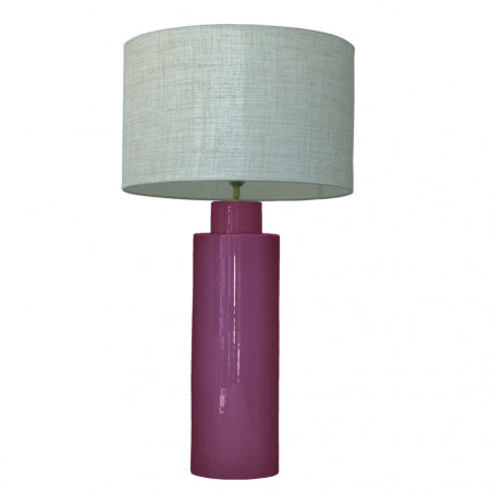 1725 - Large lamp and Linen Shade (78cm height)