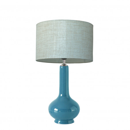 1780 - Small lamp and Lino style shade (52cm height)