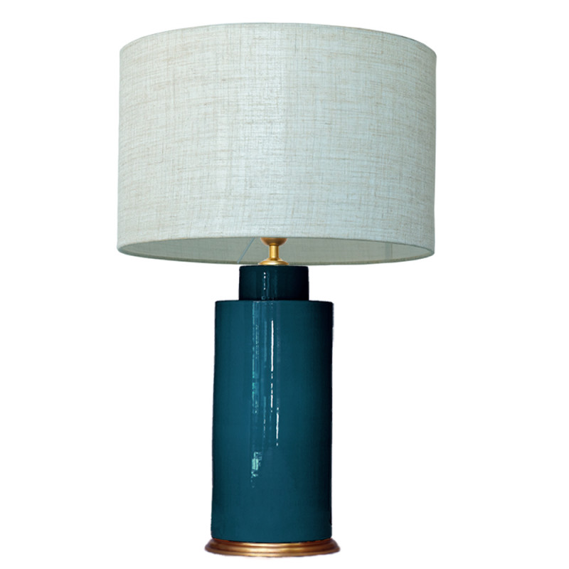 1727 - Lamp and Linen Shade (67cm height)