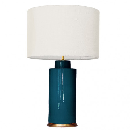 1727 - Small lamp and Saco style shade  (67 cm height)
