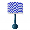 1779 - Lamp base and Chevrone lampshade (75cm height)