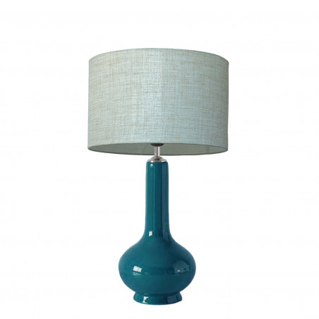 1780 - Small lamp and Lino style shade (52cm height)
