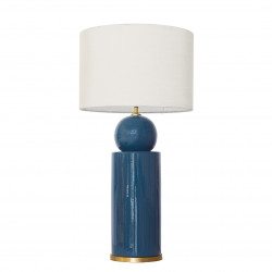 1837 - Lamp and Sack Shade (77cm height) Gold base flat design.
